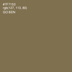 #7F7150 - Go Ben Color Image